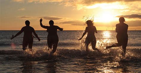 nudists having fun|nude beach .